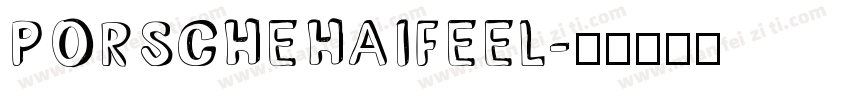 PORSCHE HAIFEEL字体转换